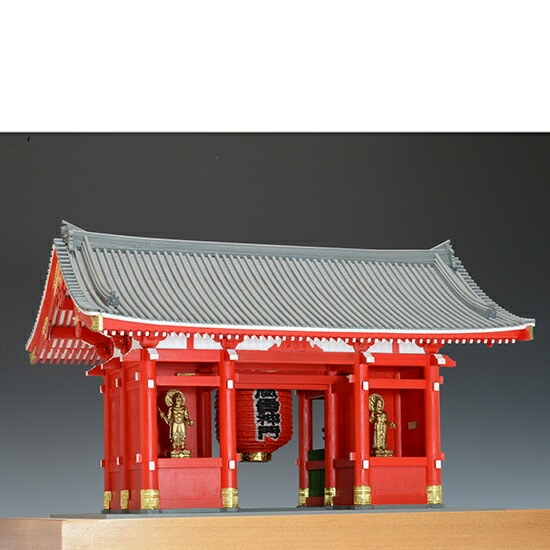 送料無料】ウッディジョー 木製建築模型 1/50 浅草寺 雷門