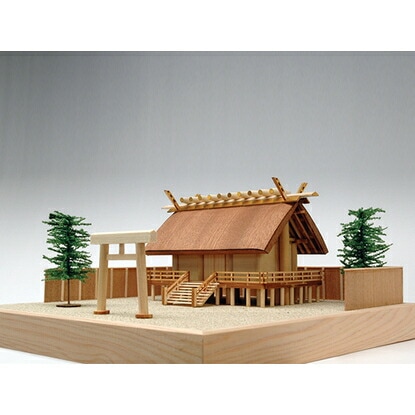 【送料無料】ウッディジョー 木製建築模型 1/150 神明造り 神社