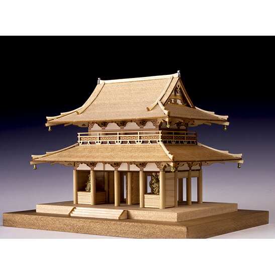 【送料無料】ウッディジョー 木製建築模型 1/150 法隆寺 中門