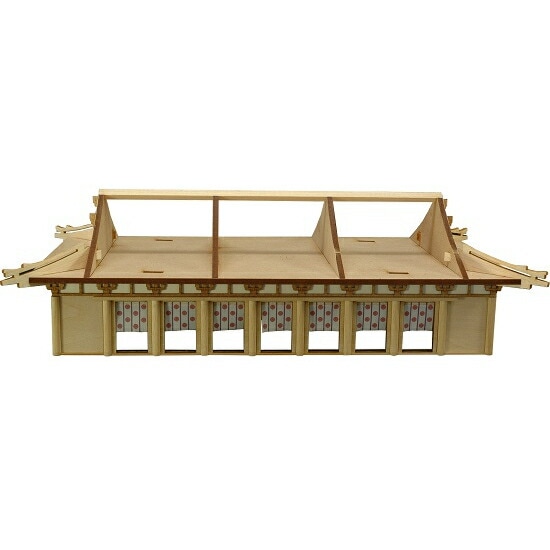 送料無料】ウッディジョー 木製建築模型 1/150法隆寺大講堂 | アート
