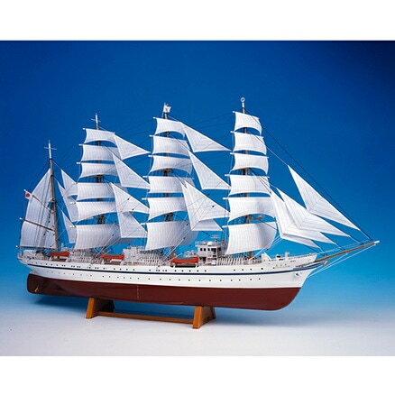 送料無料】ウッディジョー 木製帆船模型 1/160日本丸 帆付 | アート