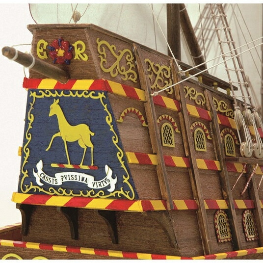 新品未開封 木製帆船模型ゴールデンハインド 1／50 \ レザーカット加工済み 新品未開封 木製帆船模型ゴールデンハインド 1／50  レザーカット加工