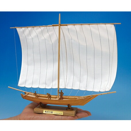 【送料無料】ウッディジョー 木製建築模型 ミニ和船 帆引き船 霞ヶ浦