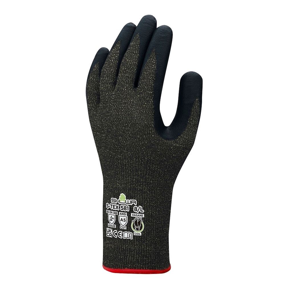 【送料無料】ショーワグローブ STEX581 ブラック XL