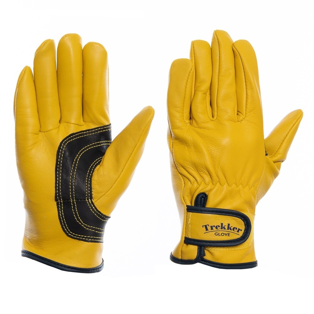 【送料無料】ホーケン グローブ トレッカー内綿 イエロー L C502