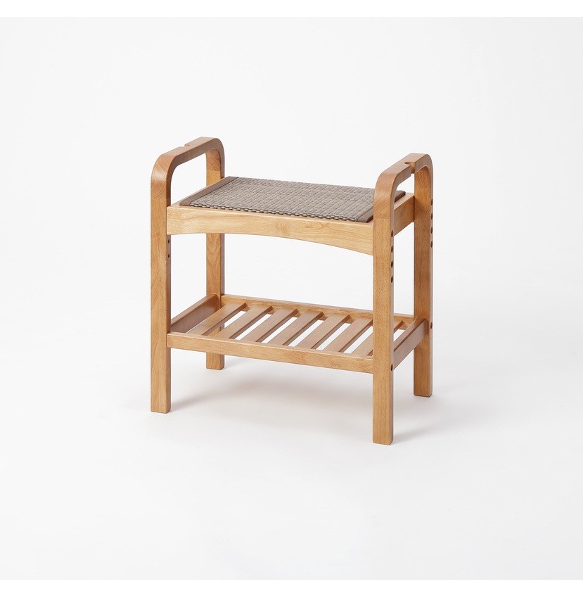 【送料無料】畳腰掛け ナチュラル×い草ブラウン 【メーカー直送・代引不可・置配不可】