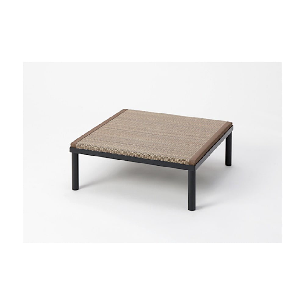 【送料無料】畳アイアン小上がり ロータイプ 60×60×23cm い草ブラウン 【メーカー直送・代引不可・置配不可】