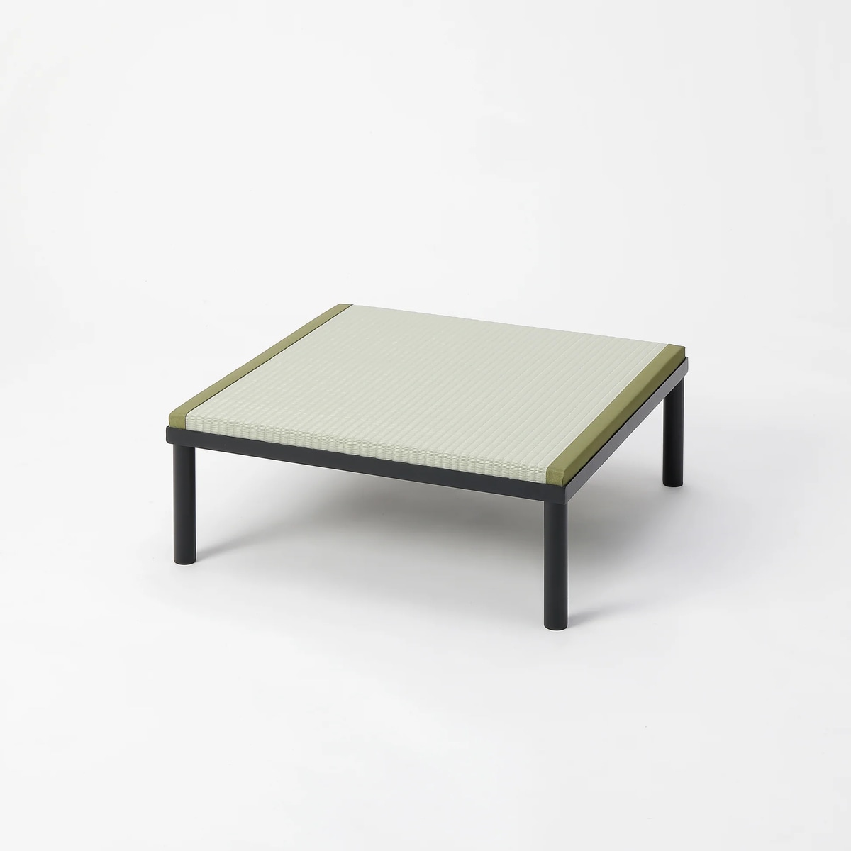 【送料無料】畳アイアン小上がり ロータイプ 70×70×23cm 樹脂製グリーン 【メーカー直送・代引不可・置配不可】