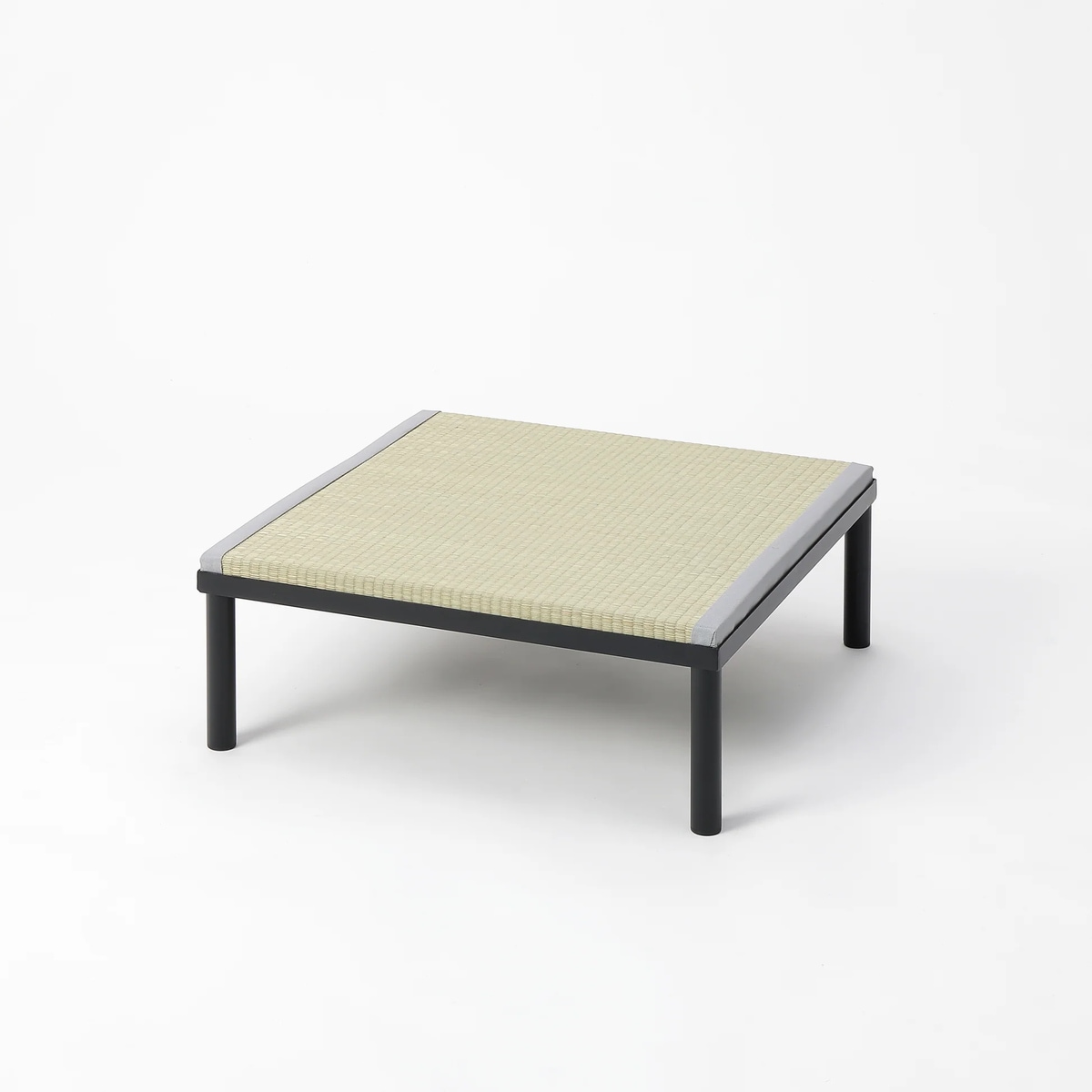 【送料無料】畳アイアン小上がり ロータイプ 70×70×23cm い草グレー 【メーカー直送・代引不可・置配不可】