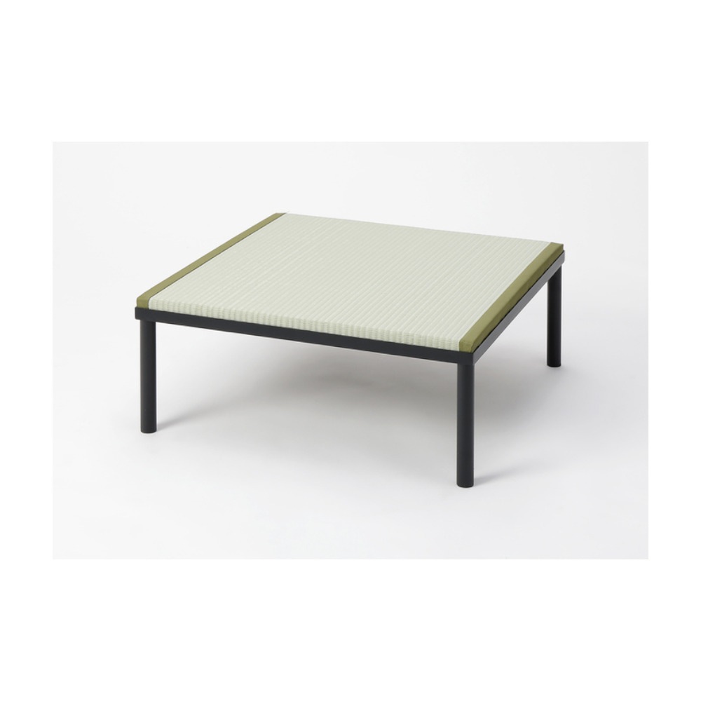 【送料無料】畳アイアン小上がり ハイタイプ 70×70×29cm 樹脂製グリーン 【メーカー直送・代引不可・置配不可】