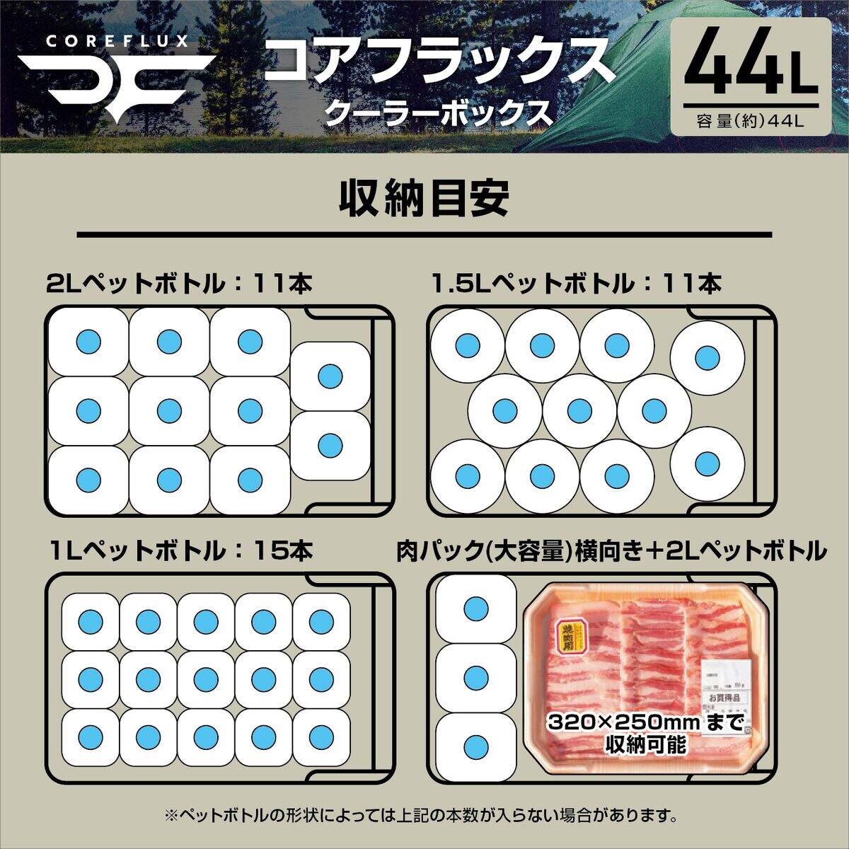 [12/5迄お取り置き] REC 収納ボックス RVBOX 1000 耐荷重約80kg RV1000R グレー/ダークグリーン
