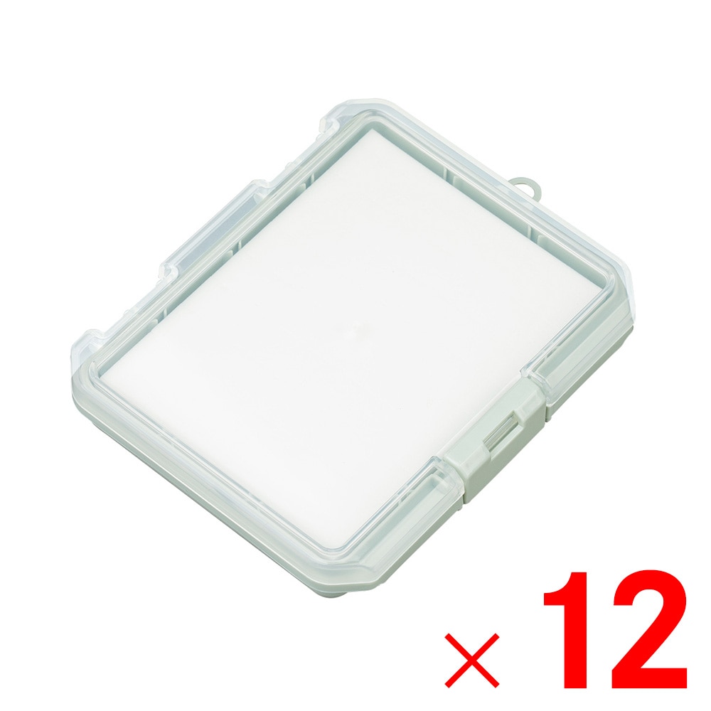 【送料無料】JEJアステージ クッション付コレクションケース 浅型 155A グリーン ×12個 ケース販売