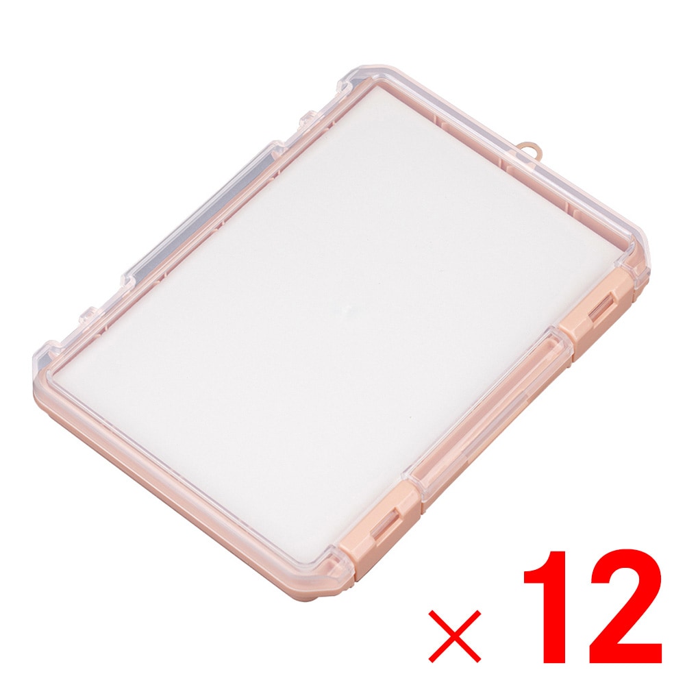 【送料無料】JEJアステージ クッション付コレクションケース 浅型 230A コーラル ×12個 ケース販売