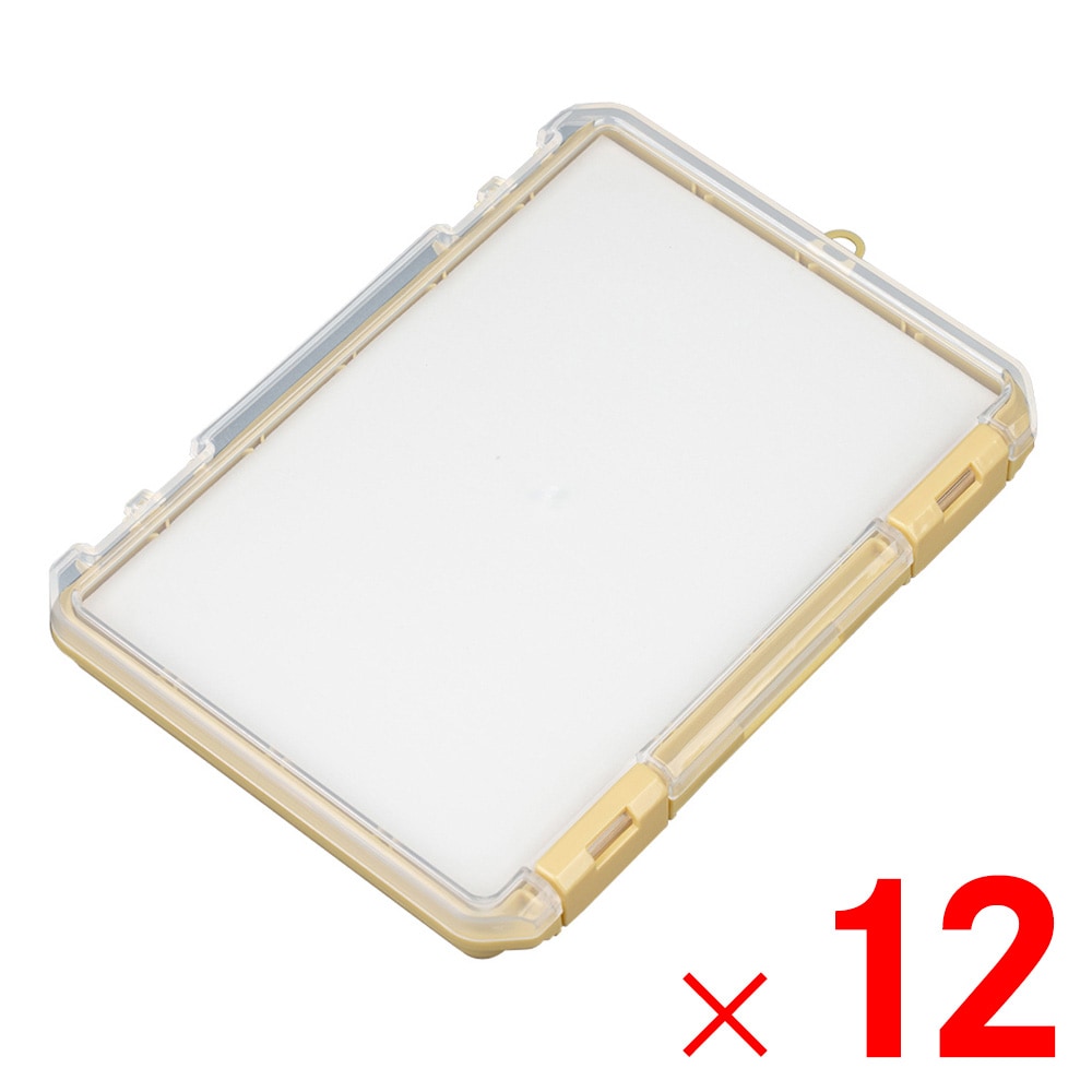 【送料無料】JEJアステージ クッション付コレクションケース 浅型 230A イエロー ×12個 ケース販売