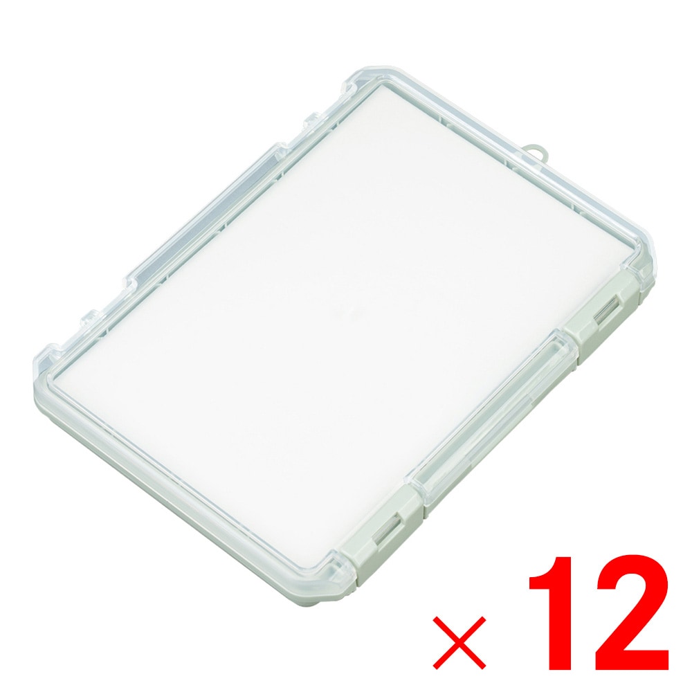 【送料無料】JEJアステージ クッション付コレクションケース 浅型 230A グリーン ×12個 ケース販売