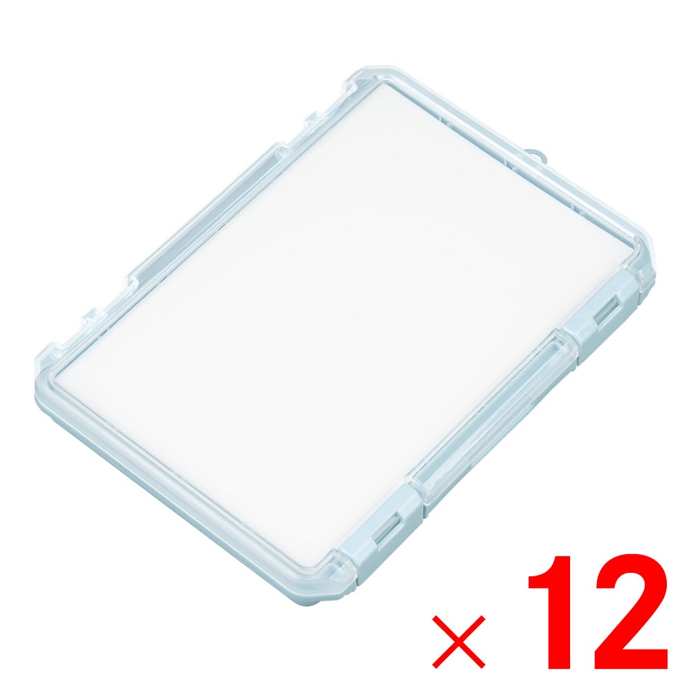 【送料無料】JEJアステージ クッション付コレクションケース 浅型 230A ブルー ×12個 ケース販売