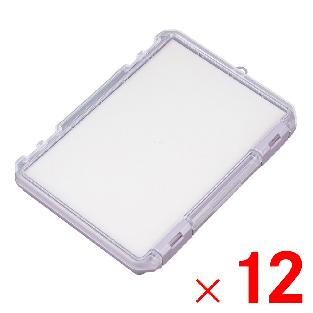 【送料無料】JEJアステージ クッション付コレクションケース 浅型 230A ラベンダー ×12個 ケース販売