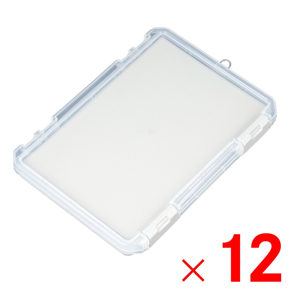 【送料無料】JEJアステージ クッション付コレクションケース 浅型 230A クリア ×12個 ケース販売