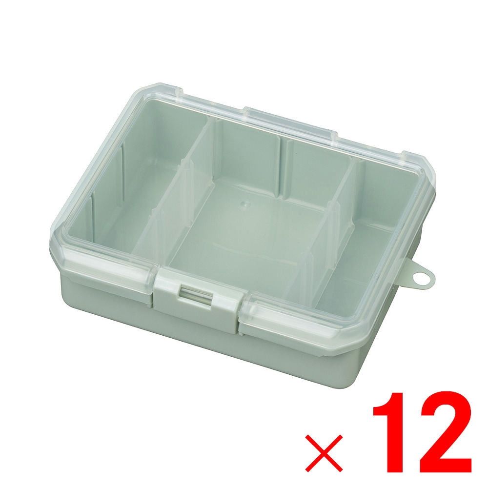 【送料無料】JEJアステージ 仕切板付コレクションケース 深型 155F グリーン ×12個 ケース販売