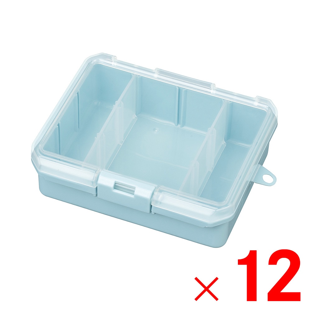 【送料無料】JEJアステージ 仕切板付コレクションケース 深型 155F ブルー ×12個 ケース販売