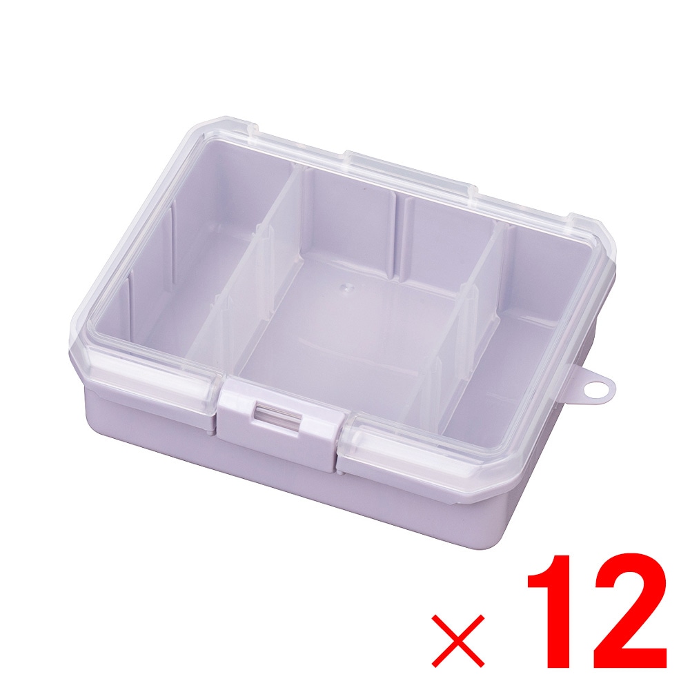 【送料無料】JEJアステージ 仕切板付コレクションケース 深型 155F ラベンダー ×12個 ケース販売