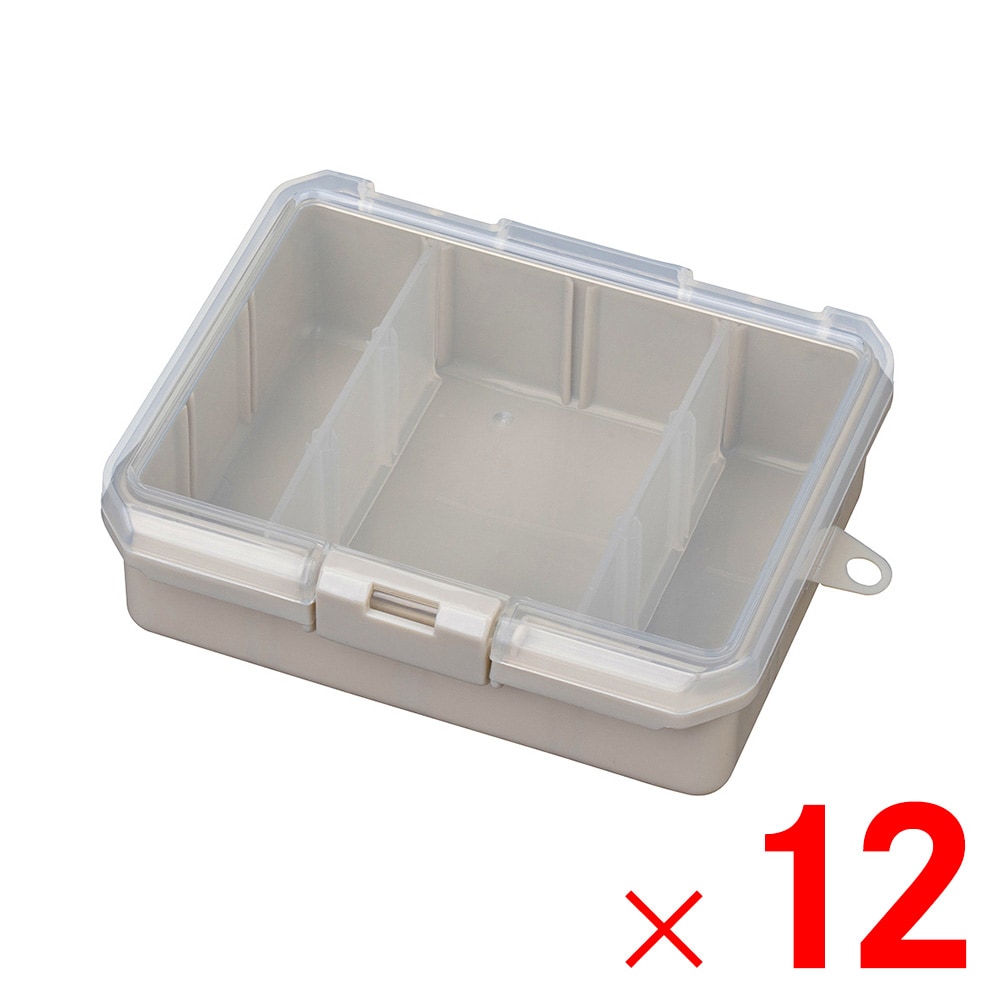 【送料無料】JEJアステージ 仕切板付コレクションケース 深型 155F グレージュ ×12個 ケース販売