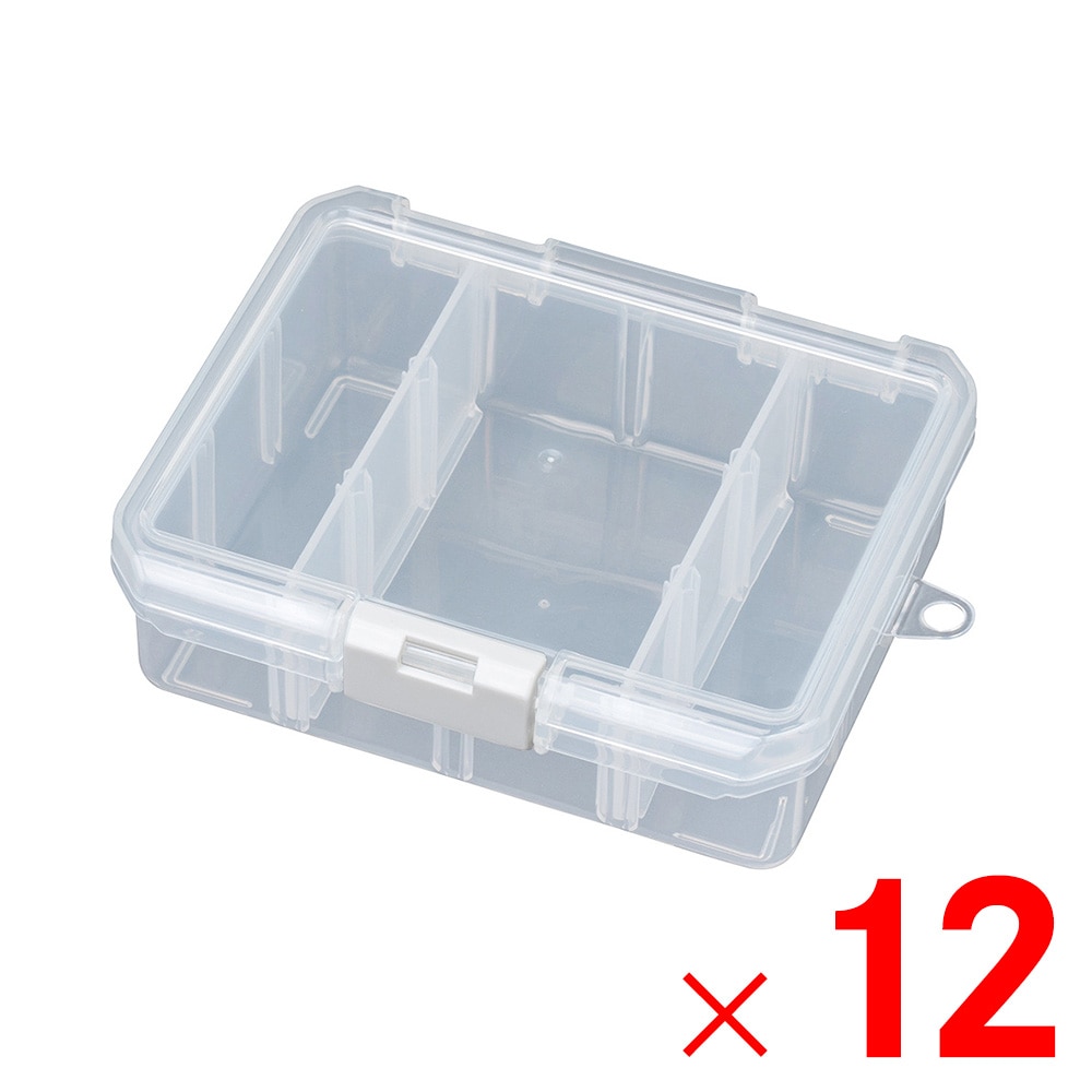 【送料無料】JEJアステージ 仕切板付コレクションケース 深型 155F クリア ×12個 ケース販売