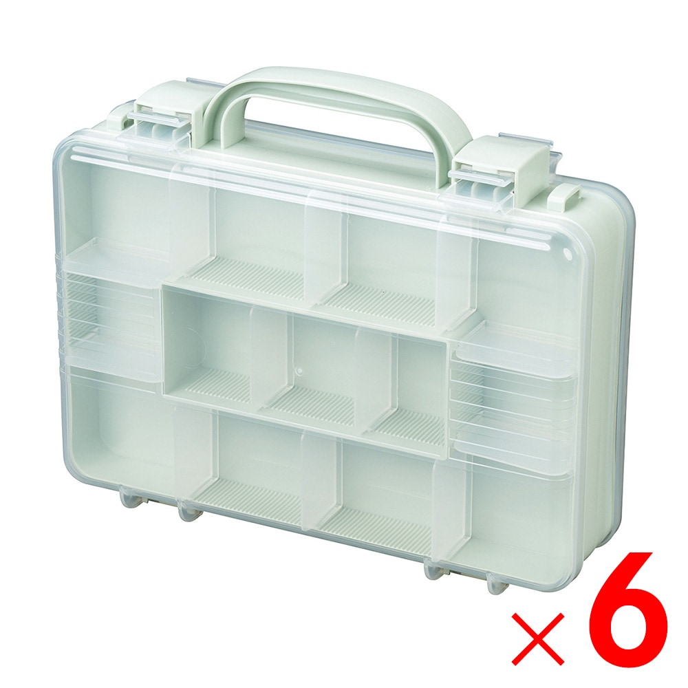 【送料無料】JEJアステージ ツインコレクションケース300 グリーン ×6個 ケース販売