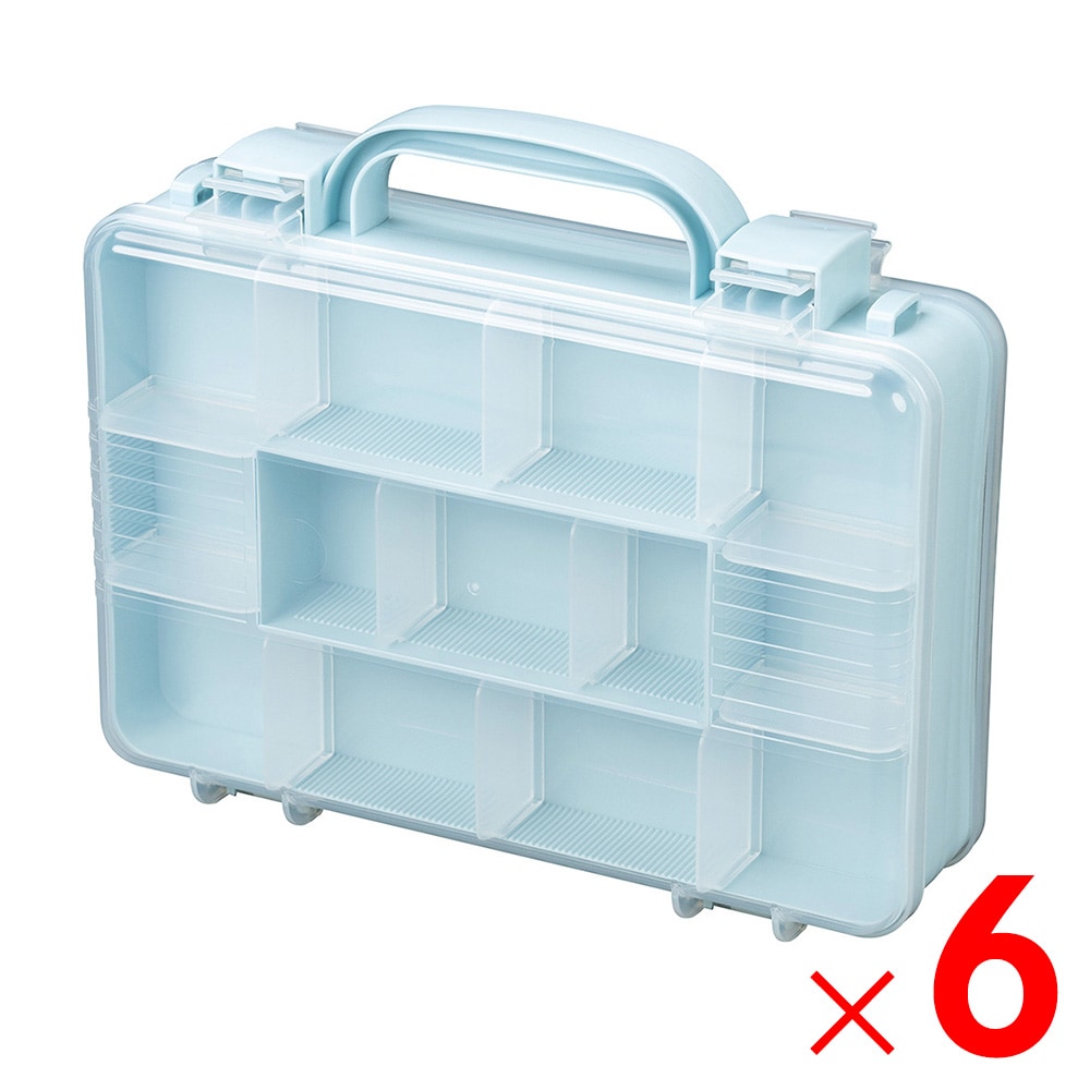 【送料無料】JEJアステージ ツインコレクションケース300 ブルー ×6個 ケース販売