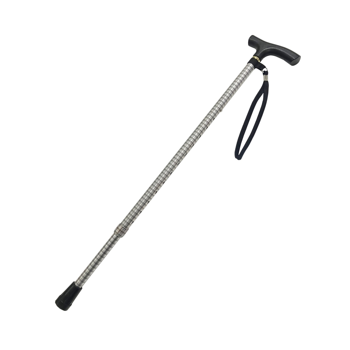 送料無料】ARC アルミ製 杖 伸縮式 70～93cm 10段階調整 ブラウン