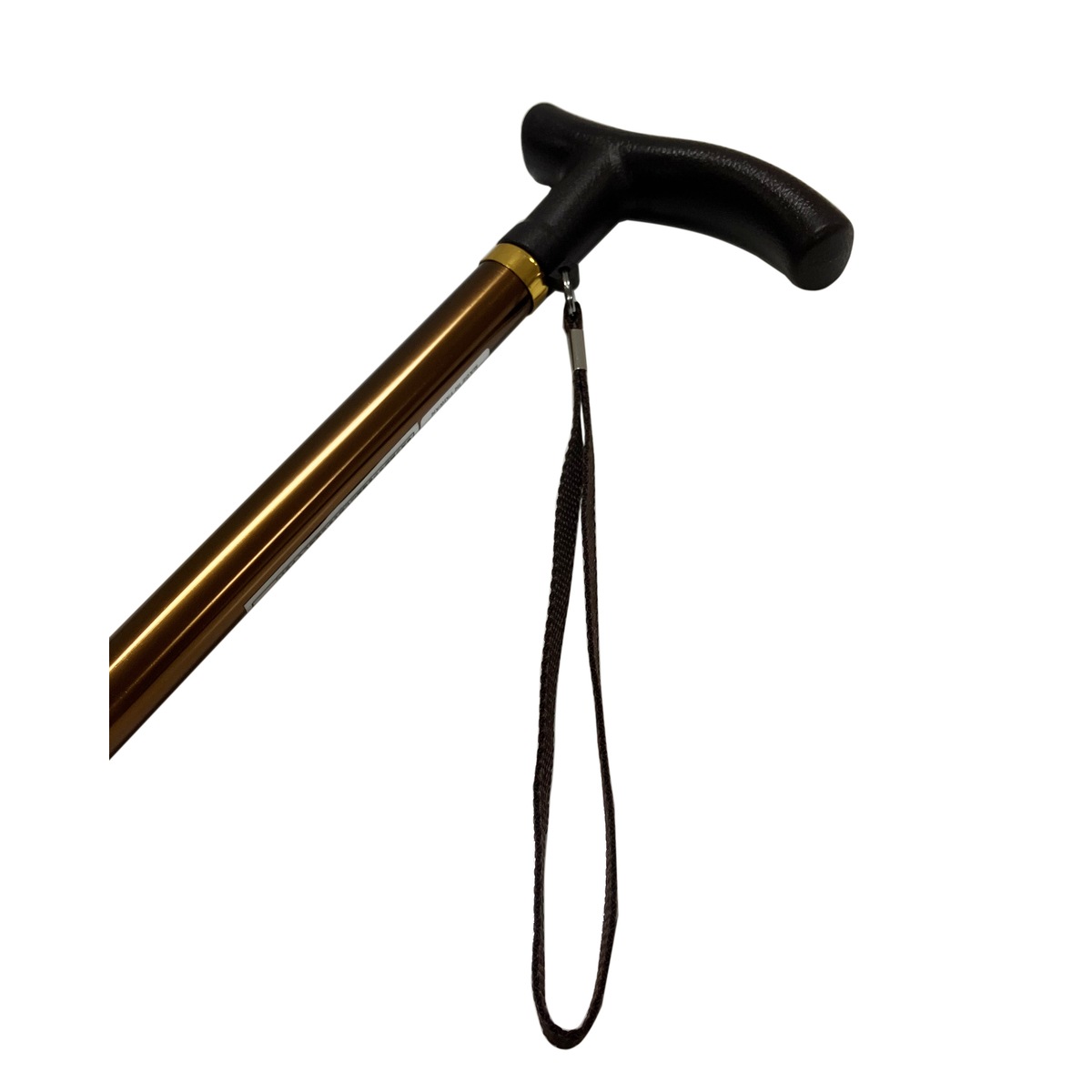 送料無料】ARC アルミ製 杖 伸縮式 70～93cm 10段階調整 ブラウン