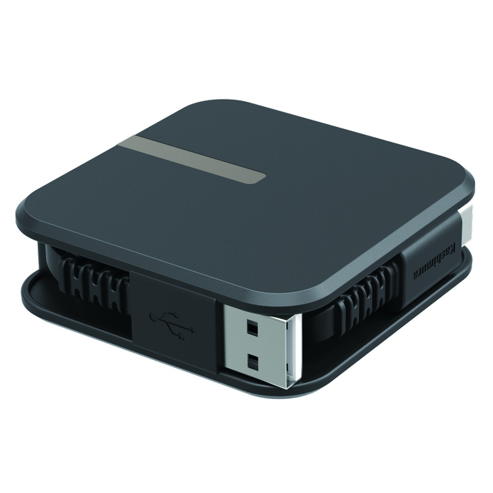 カシムラ USB充電＆同期ケーブル リール1.5m A-C BK AJ-667