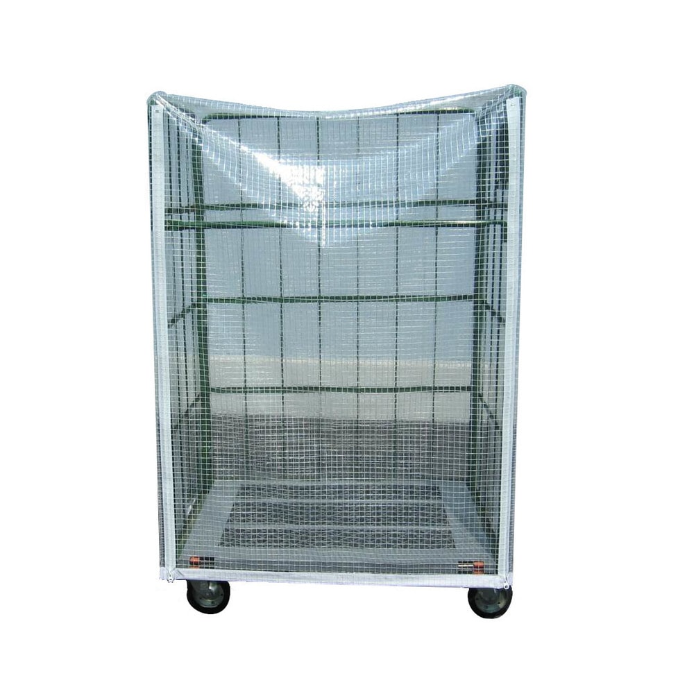 【送料無料】【法人限定】ナンシン カゴ車防塵カバー RC-3C用 糸入り透明ファスナータイプ 0.25t 8CF 【メーカー直送・代引不可・置配不可・配送地域限定】