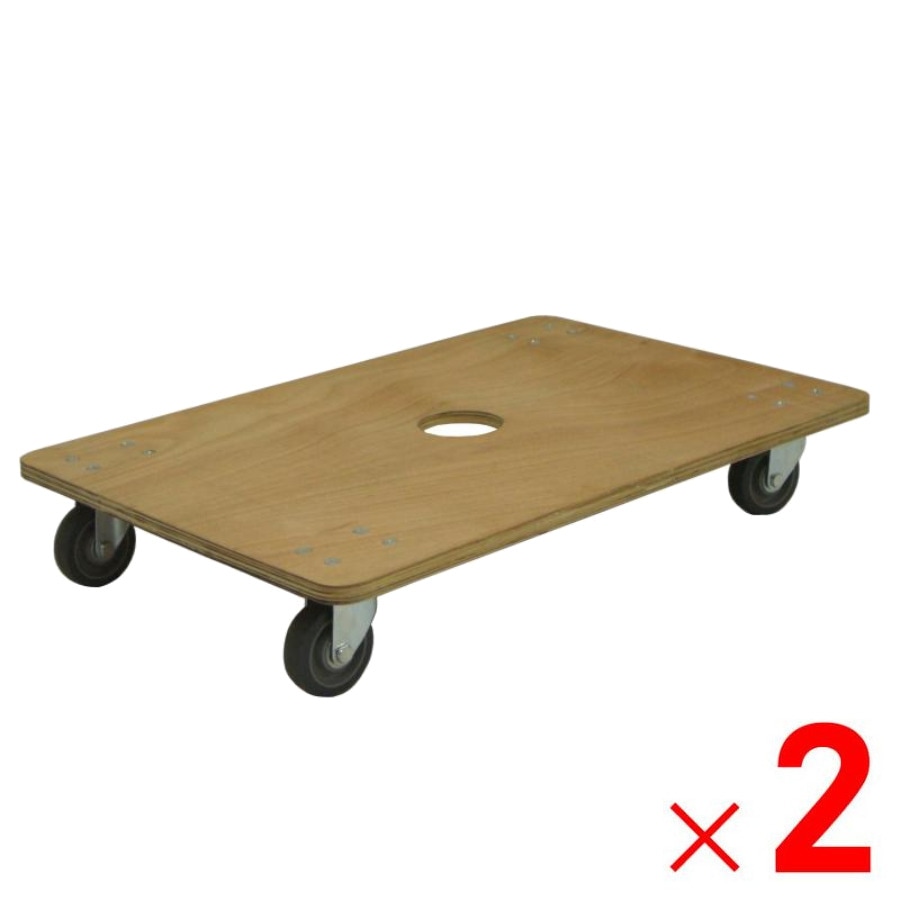 【送料無料】【法人限定】ナンシン 合板平台車 WD-609-4 ×2台 セット販売 【メーカー直送・代引不可・置配不可・配送地域限定】