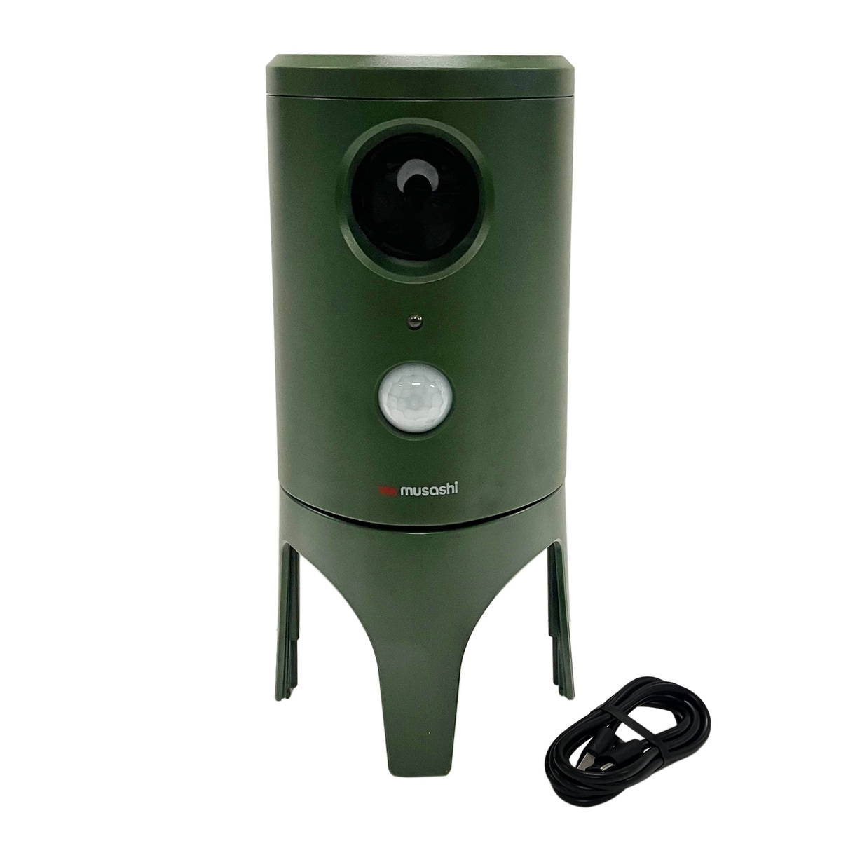 【送料無料】ムサシ ソーラー猫しっし REP-610