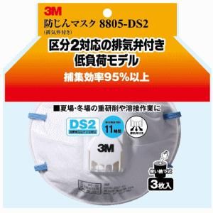 住友スリーエム 3M 防じんマスク 3枚 排気弁付 8805-DS2 8805-HI-3