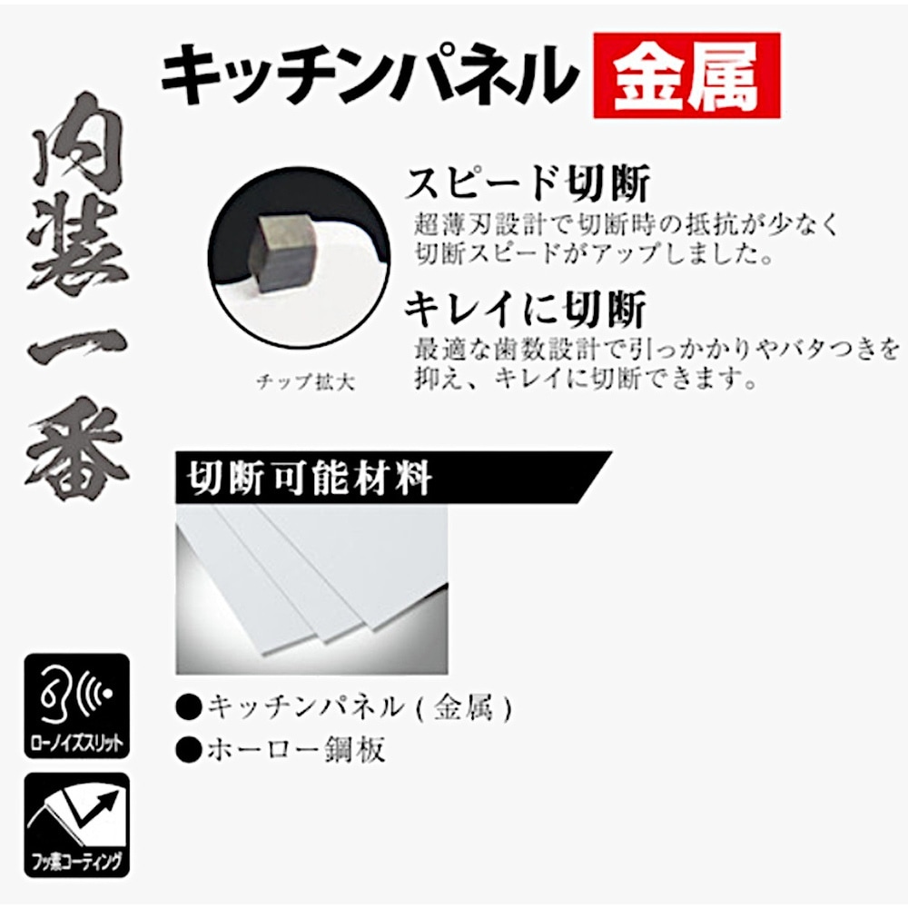 送料無料】モトユキ 内装一番 チップソー キッチンパネル(金属)用
