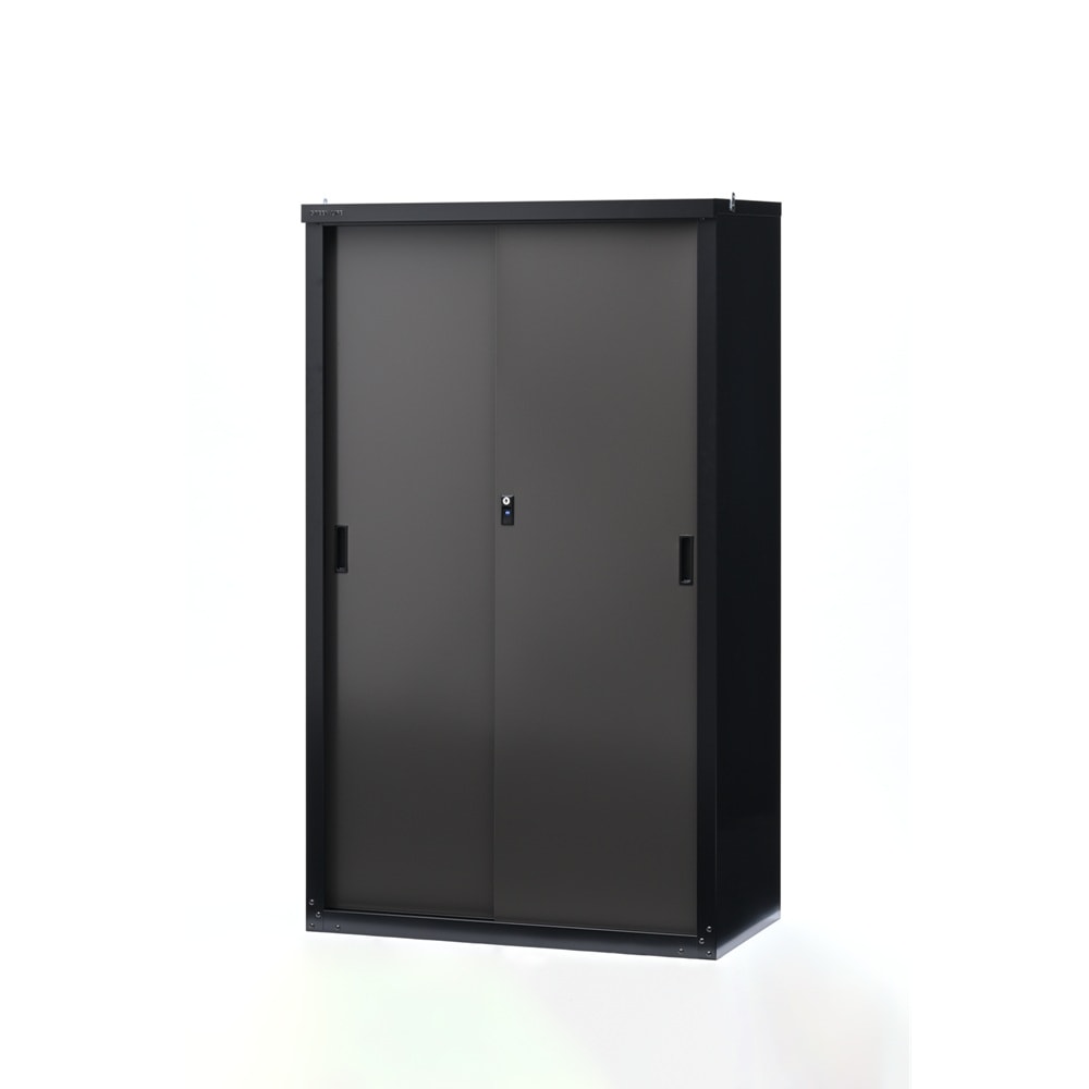 【送料無料】グリーンライフ 家庭用収納庫153 ブラック/アッシュグレー HS-153(BK/AGY) 【メーカー直送・代引不可・置配不可】