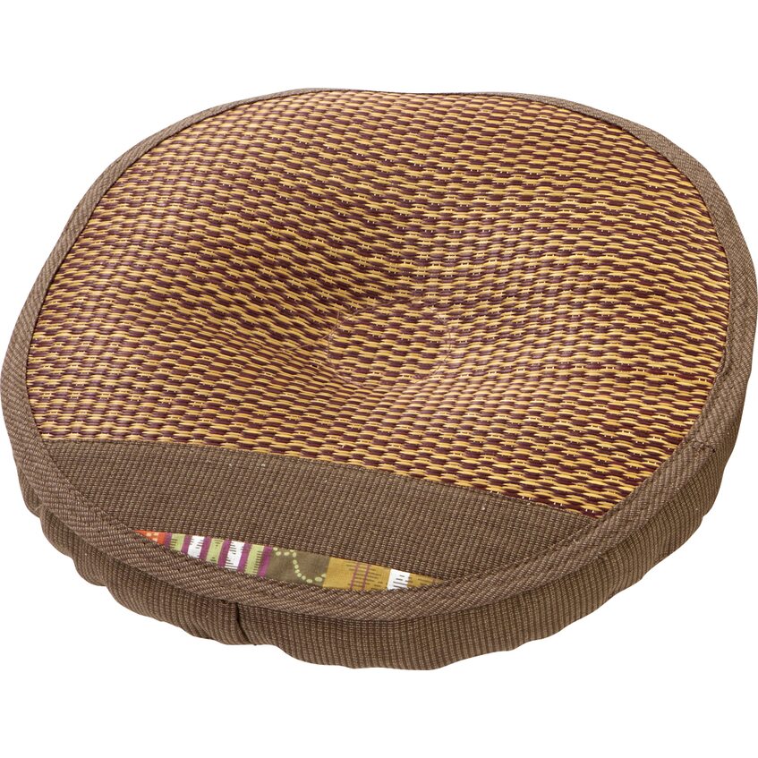 【送料無料】い草低反発円座 与那国 40Rcm 【メーカー直送・代引不可・置配不可】