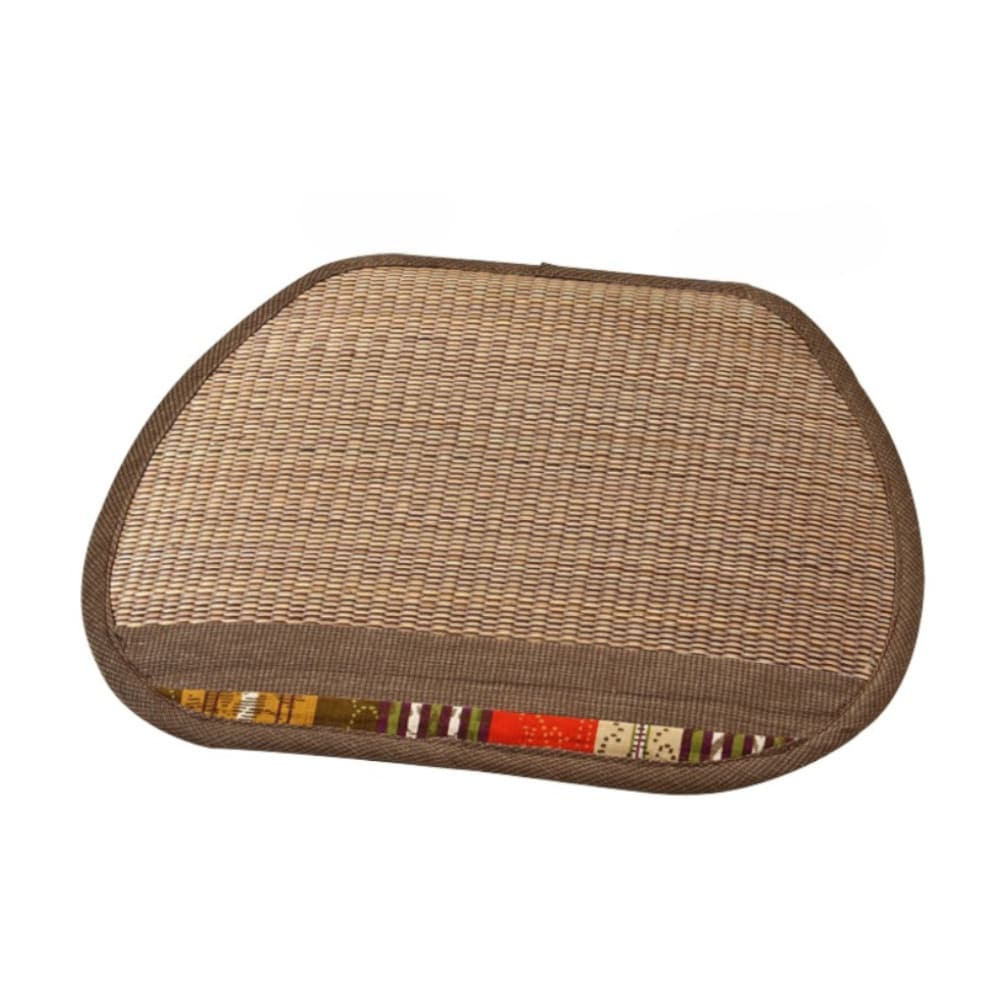 【送料無料】い草馬蹄クッション 与那国 43×39cm 【メーカー直送・代引不可・置配不可】