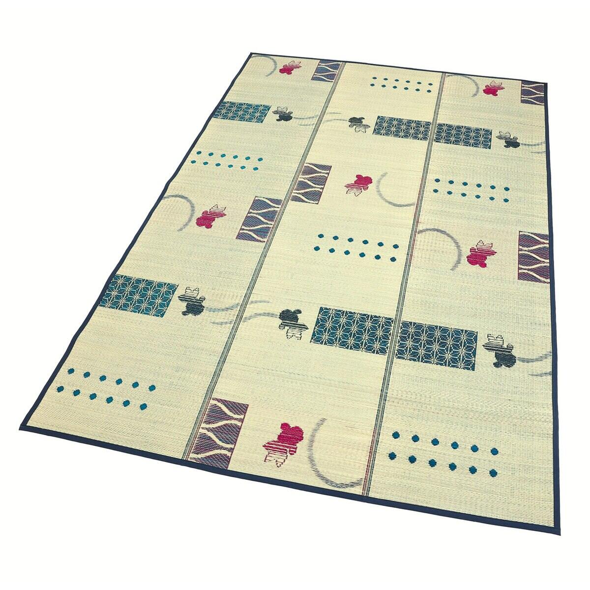 【送料無料】い草ラグ 金魚涼み 180×240cm 【メーカー直送・代引不可・置配不可】