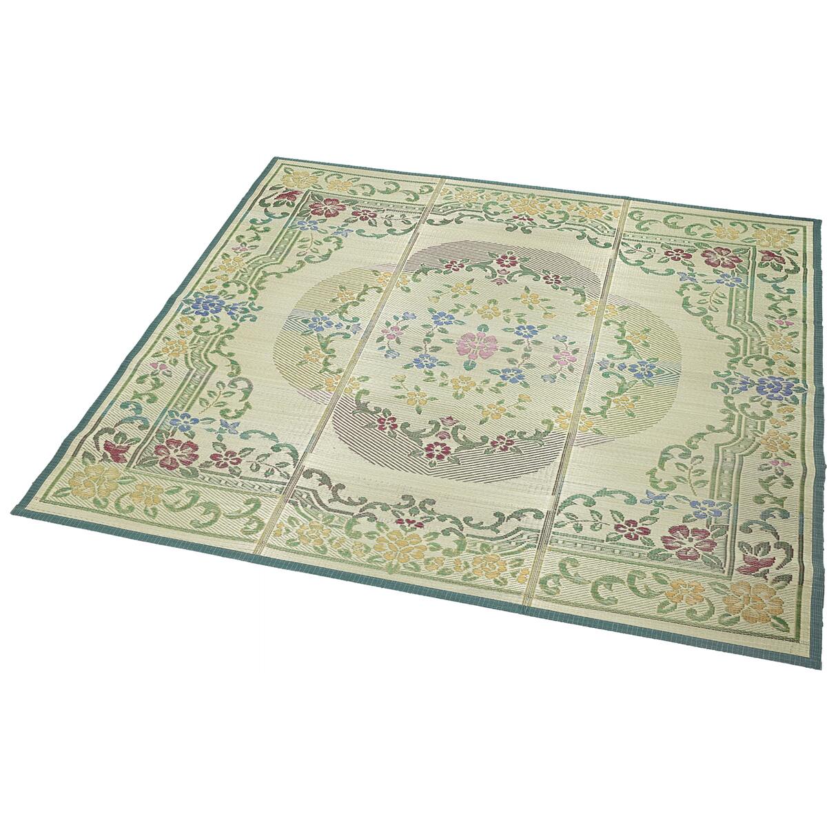 【送料無料】い草ラグ グレイス 210×210cm DGN 【メーカー直送・代引不可・置配不可】