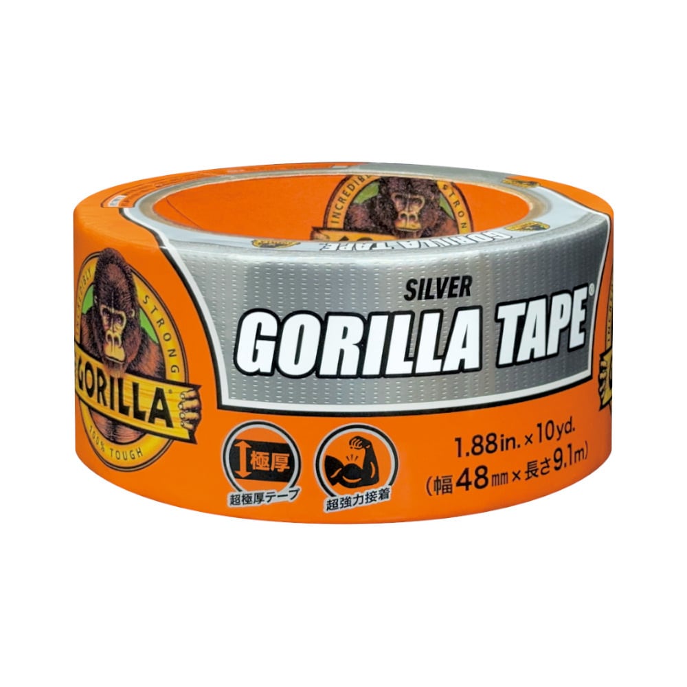 呉工業 強力補修テープ ゴリラテープ シルバー No1787