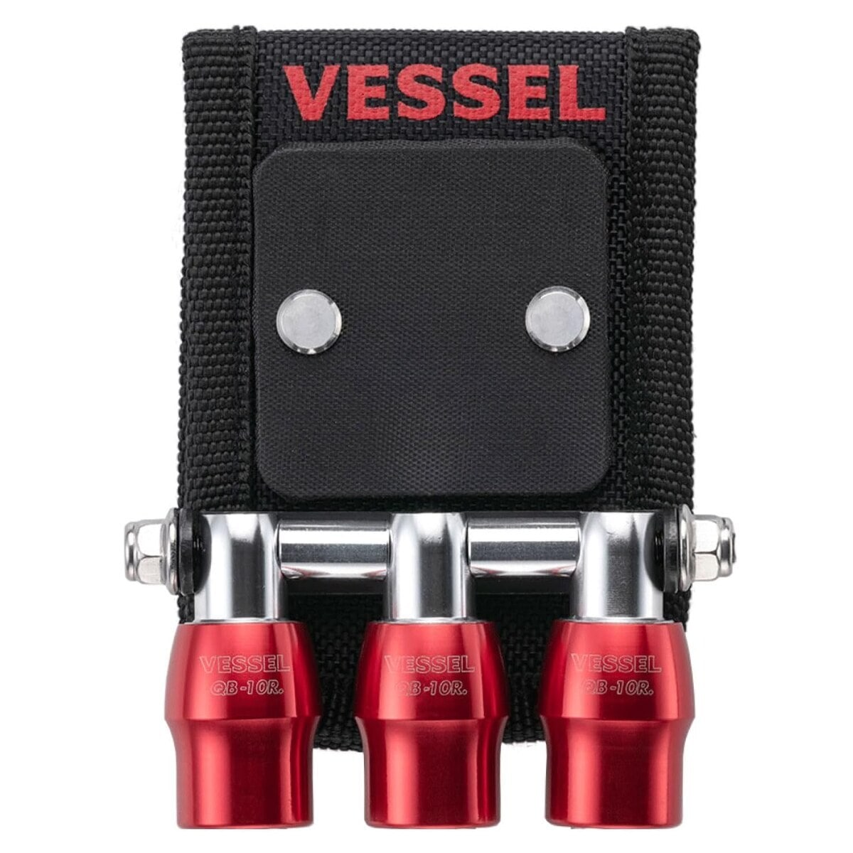 ベッセル VESSEL クイックキャッチャー 3連ホルダー マグネット付 レッド QB-10MB3R
