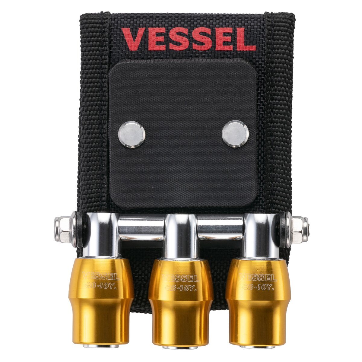 ベッセル VESSEL クイックキャッチャー 3連ホルダー マグネット付 イエロー QB-10MB3Y
