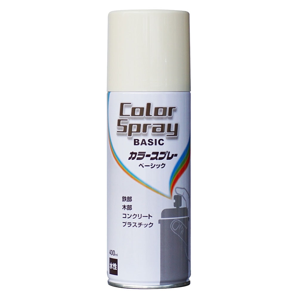 ニッペホームプロダクツ 水性カラ―スプレー ベーシック 400ml アイボリー