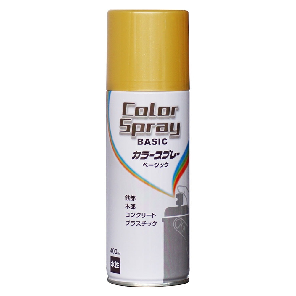ニッペホームプロダクツ 水性カラ―スプレー ベーシック 400ml ゴールドメタリック