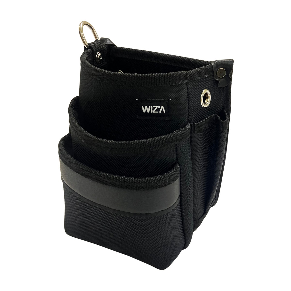 ウイザ WIZA 小型腰袋 3段 ブラック WZK-02BB アークランズ