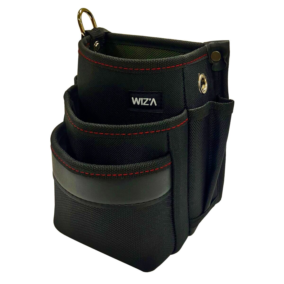 ウイザ WIZA 小型腰袋 3段 グリーン WZK-02BG アークランズ