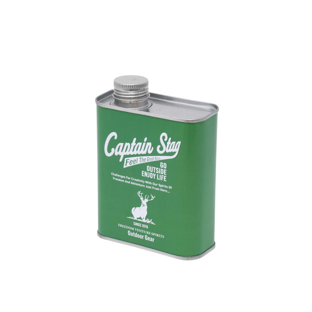 キャプテンスタッグ パラフィンオイル用ブリキ缶400 グリーン UM-1637